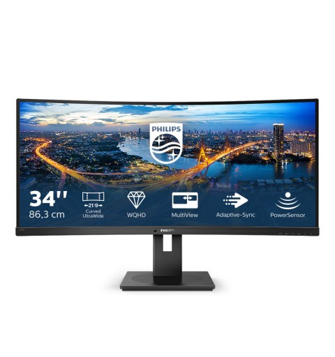 Philips B Line 345B1C 00 écran plat de PC 86,4 cm (34") 3440 x 1440 pixels Quad HD LCD Noir