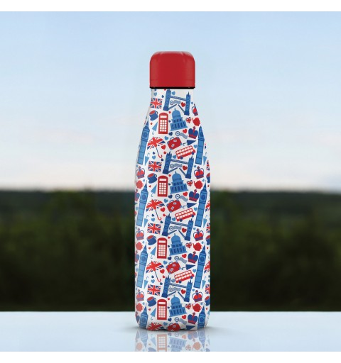 The Steel Bottle City Series No56 LONDON Daily usage 500 ml Stainless steel Multicolour
