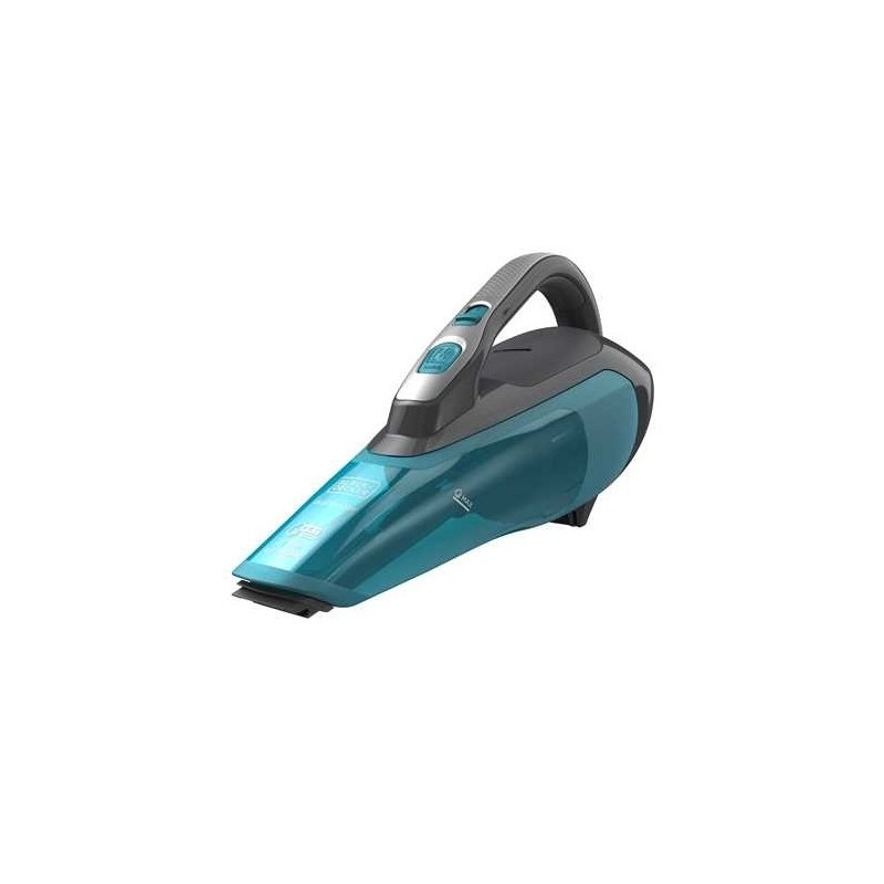 Black & Decker WDA320J aspirapolvere senza filo Nero, Turchese Senza sacchetto