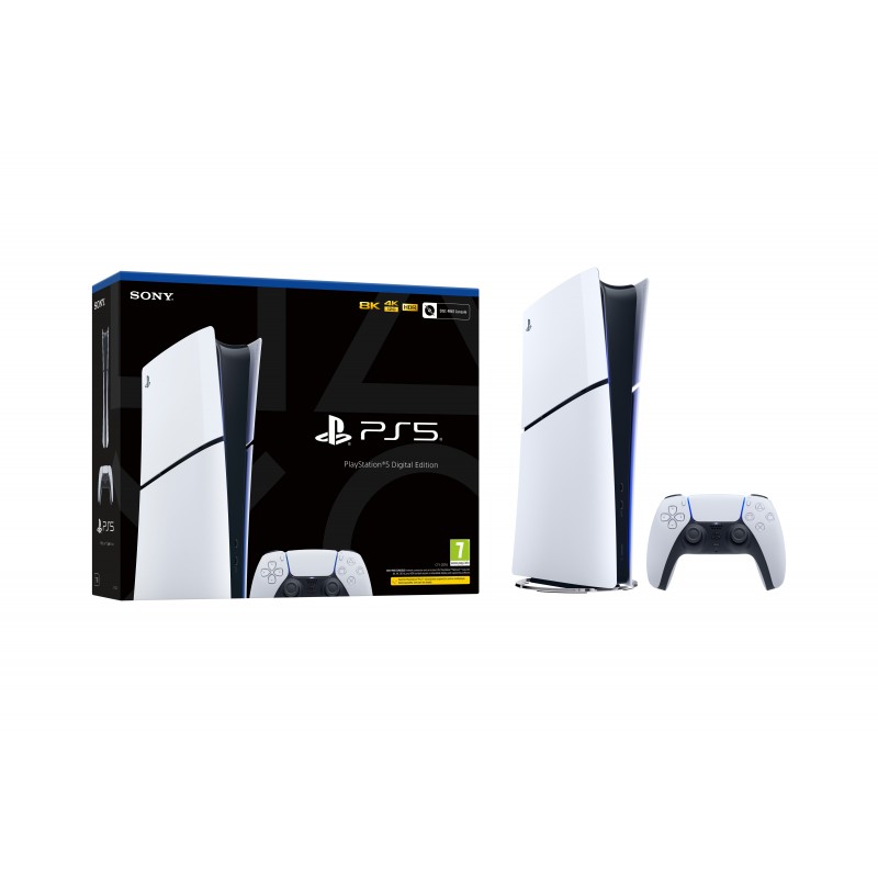 Sony PlayStation 5 Slim Digital 1,02 TB Wi-Fi Nero, Bianco