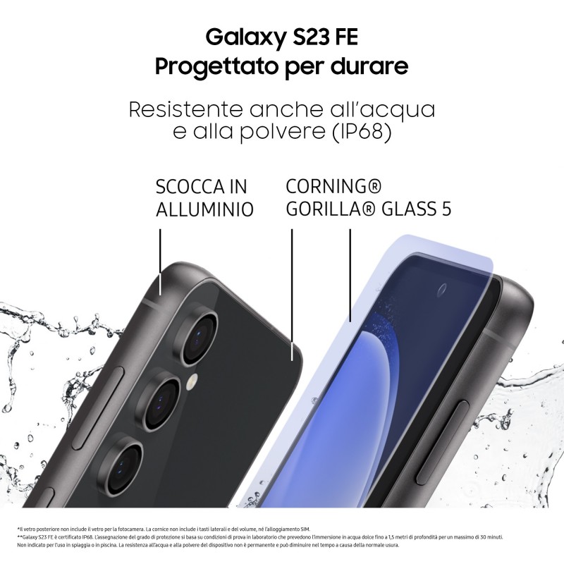 Samsung Galaxy S23 FE Graphite + Buds FE Graphite 16,3 cm (6.4") SIM doble 5G USB Tipo C 8 GB 128 GB 4500 mAh Grafito