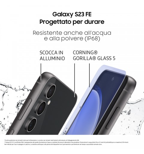 Samsung Galaxy S23 FE Graphite + Buds FE Graphite 16,3 cm (6.4") Dual-SIM 5G USB Typ-C 8 GB 128 GB 4500 mAh Graphit