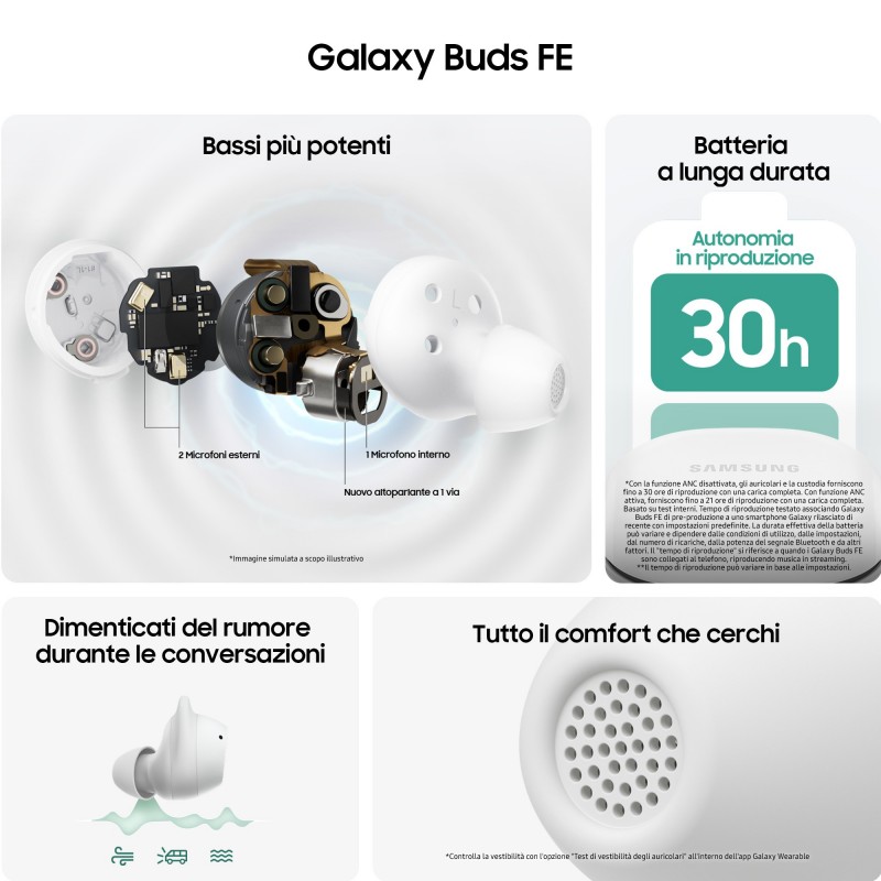 Samsung Galaxy S23 FE Graphite + Buds FE Graphite 16,3 cm (6.4") SIM doble 5G USB Tipo C 8 GB 128 GB 4500 mAh Grafito