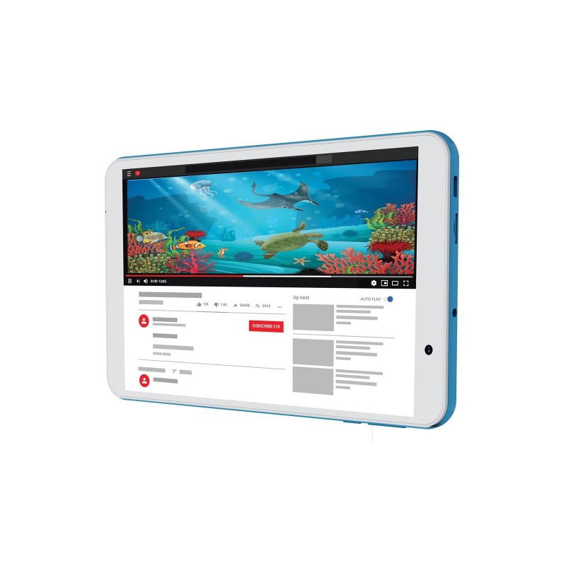 Mediacom SmartPad 8 32 GB 20,3 cm (8") Cortex 3 GB Android 12 Azul, Blanco