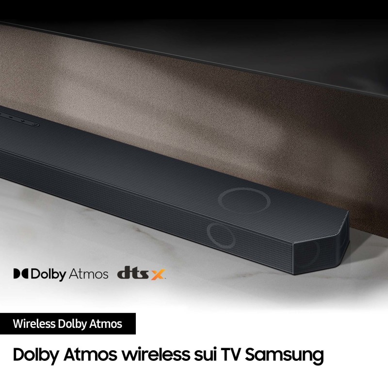 Samsung Soundbar HW-Q930C ZF Serie Q, 17 speaker, Wireless Dolby Atmos, Audio a 9.1.4 canali, Q-Simphony, Compatibile con Alexa