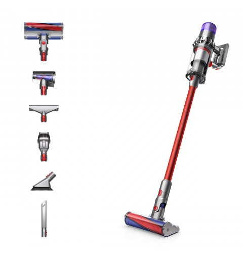 Dyson V11 Fluffy aspirateur de table Nickel, Rouge Sans sac