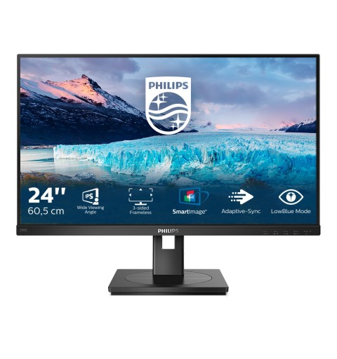 Philips S Line 242S1AE 00 LED display 60,5 cm (23.8") 1920 x 1080 Pixel Full HD Schwarz