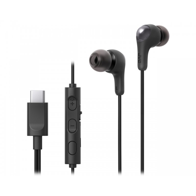 JVC HA-FR9UC Auriculares Alámbrico Dentro de oído Llamadas Música USB Tipo C Negro