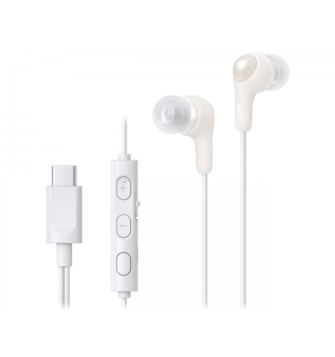JVC HA-FR9UC Auriculares Alámbrico Dentro de oído Llamadas Música USB Tipo C Blanco