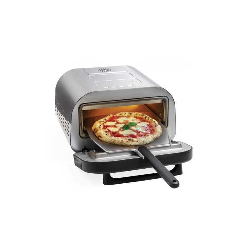 Macom 884 pizza maker oven 1 pizza(s) 1700 W Black, Stainless steel