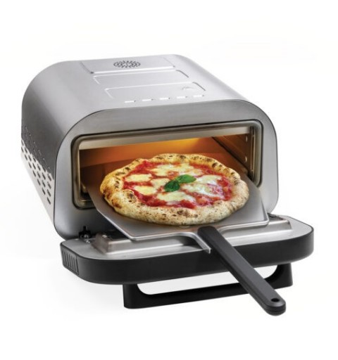 Macom 884 Pizzamacher Ofen 1 Pizza Pizzen 1700 W Schwarz, Edelstahl