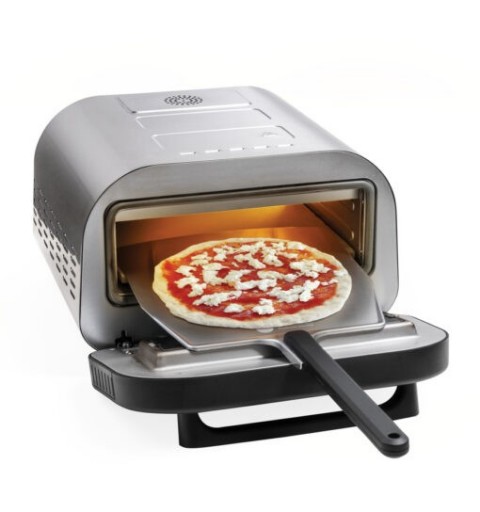 Macom 884 Pizzamacher Ofen 1 Pizza Pizzen 1700 W Schwarz, Edelstahl