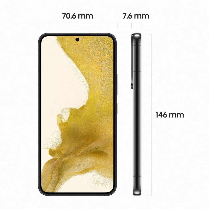 Samsung Galaxy S22 SM-S901B 15,5 cm (6.1") Doppia SIM Android 12 5G USB tipo-C 8 GB 256 GB 3700 mAh Nero Samsung Galaxy S22 SM-S901B 15,5 cm (6.1") Doppia SIM Android 12 5G USB tipo-C 8 GB 256 GB 3700 mAh Nero