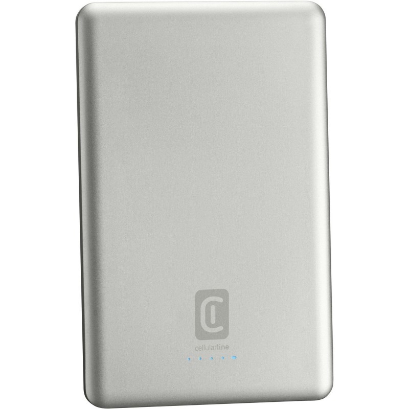 Cellularline Mag Lite 5000 5000 mAh Kabelloses Aufladen Weiß