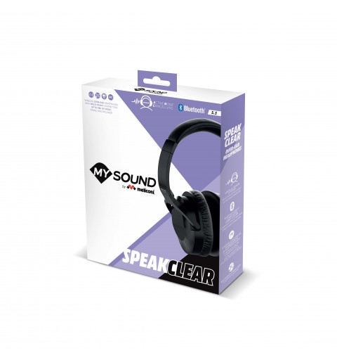 Meliconi 497406 cuffia e auricolare Wireless A Padiglione Musica e Chiamate Bluetooth Nero