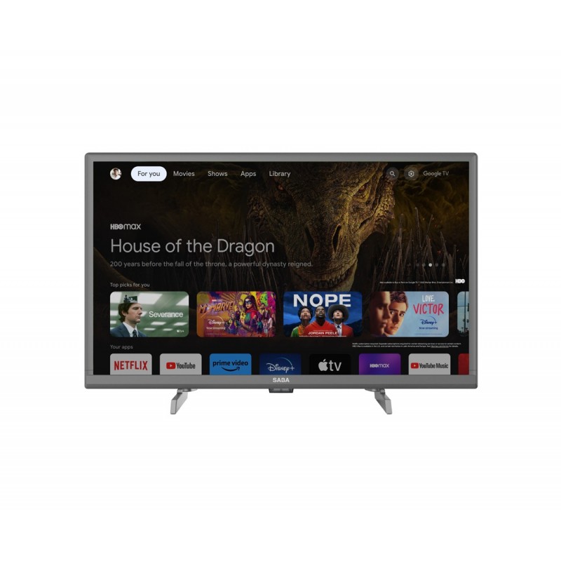 SABA SA24S78GTV TV 61 cm (24") HD Smart TV Wi-Fi Grey