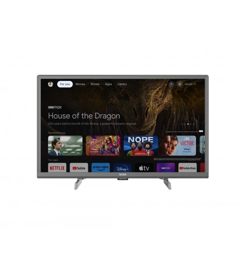 SABA SA24S78GTV Fernseher 61 cm (24") HD Smart-TV WLAN Grau