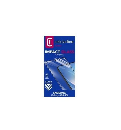 Cellularline Impact Glass Capsule - Galaxy A24 4G