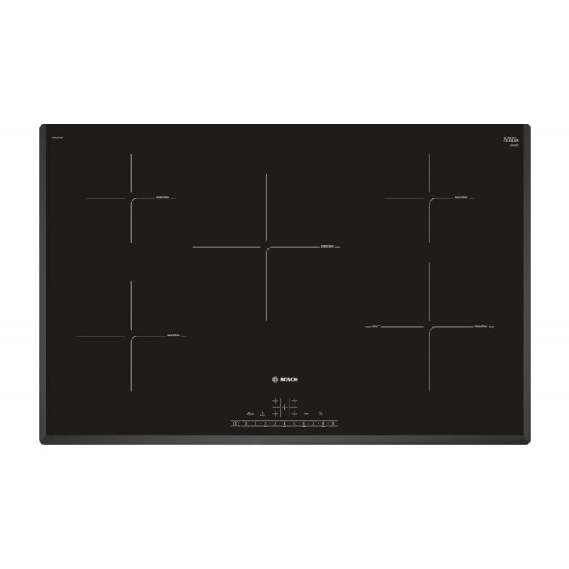 Bosch Serie 6 PIV851FC5E hob Black Built-in 80 cm Zone induction hob 5 zone(s)