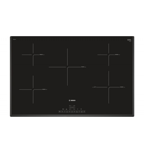 Bosch Serie 6 PIV851FC5E hob Black Built-in 80 cm Zone induction hob 5 zone(s)