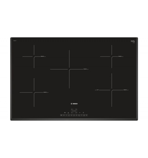 Bosch Serie 6 PIV851FC5E plaque Noir Intégré 80 cm Plaque avec zone à induction 5 zone(s)