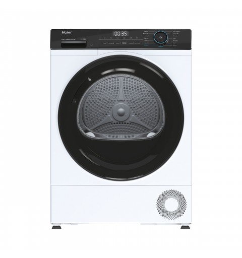 Haier HD100-A2939E-IT Wäschetrockner Freistehend Frontlader 10 kg A++ Schwarz, Weiß