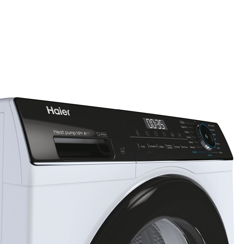 Haier HD100-A2939E-IT asciugatrice Libera installazione Caricamento frontale 10 kg A++ Nero, Bianco