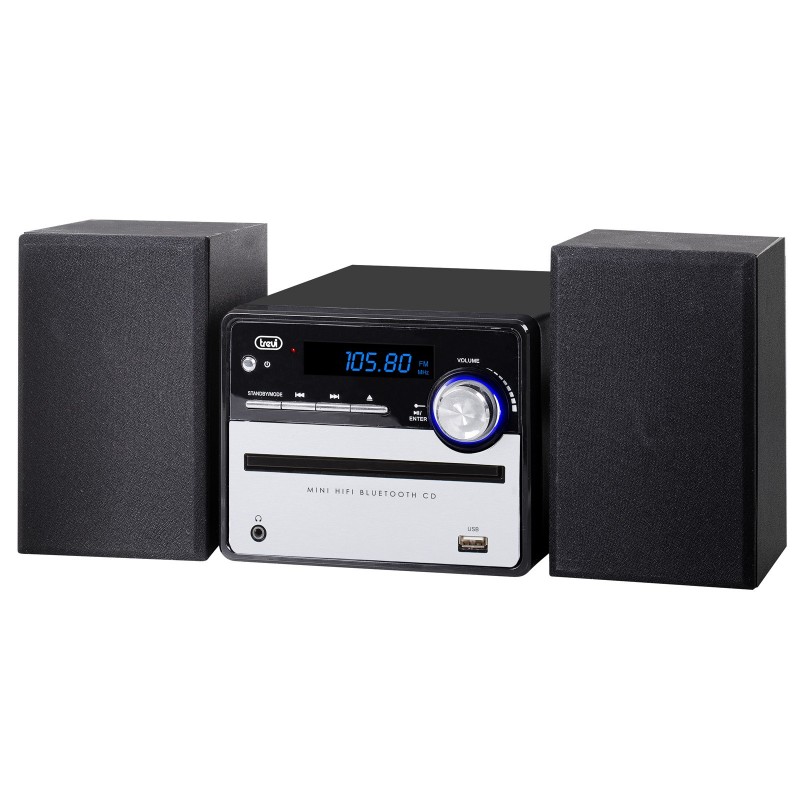 Trevi HCX 10F6 Home audio mini system 20 W Black, Silver