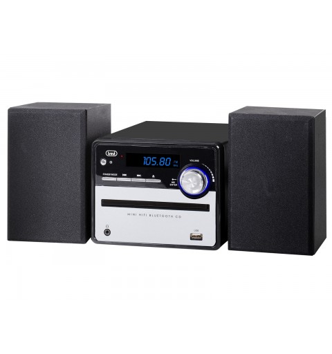 Trevi HCX 10F6 Home-Audio-Minisystem 20 W Schwarz, Silber