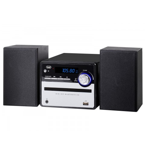Trevi HCX 10F6 Système mini audio domestique 20 W Noir, Argent