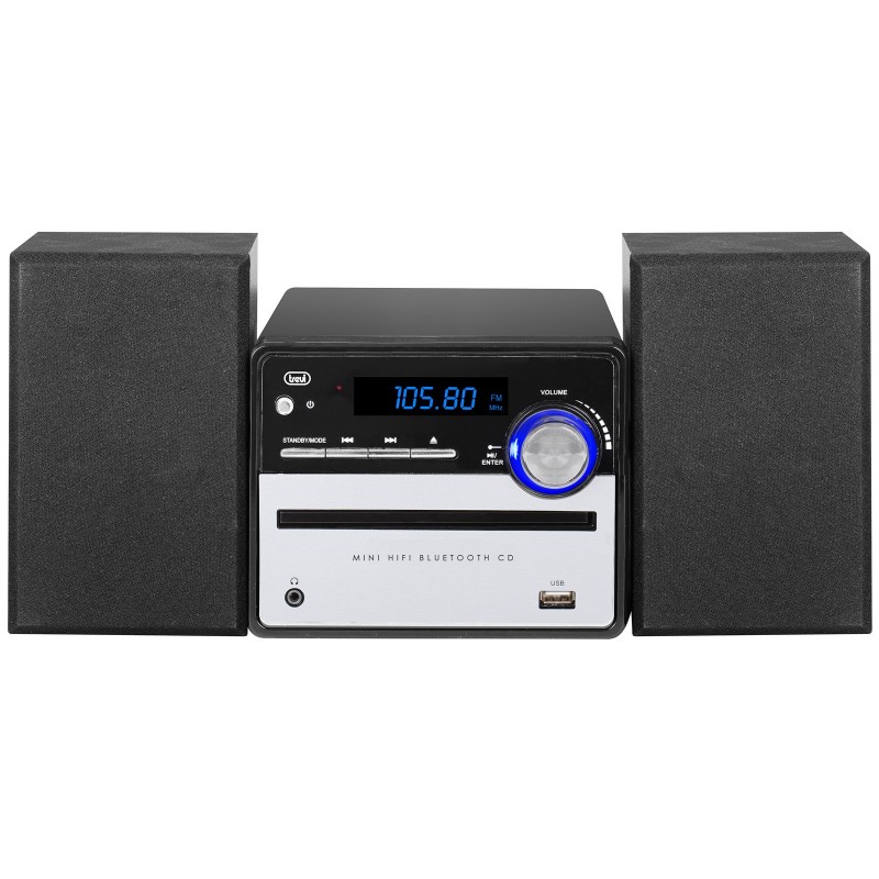 Trevi HCX 10F6 Home-Audio-Minisystem 20 W Schwarz, Silber