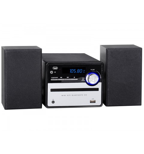 Trevi HCX 10F6 Home-Audio-Minisystem 20 W Schwarz, Silber