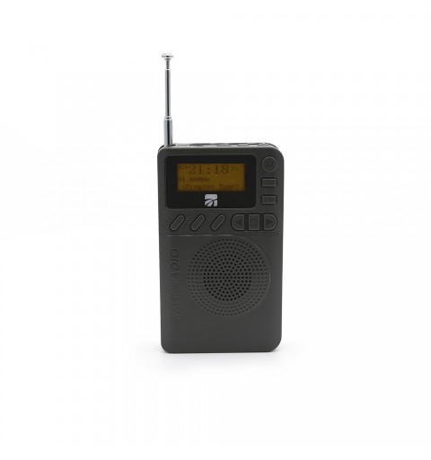 Xtreme Mini Radio DB-9 DAB+ Portátil Analógico y digital Negro