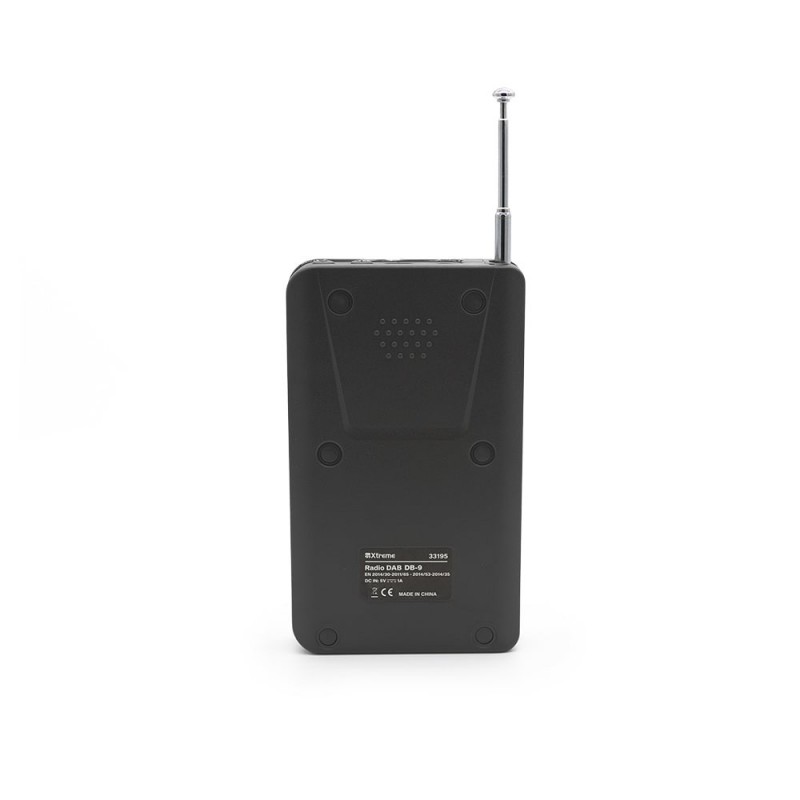 Xtreme Mini Radio DB-9 DAB+ Portátil Analógico y digital Negro