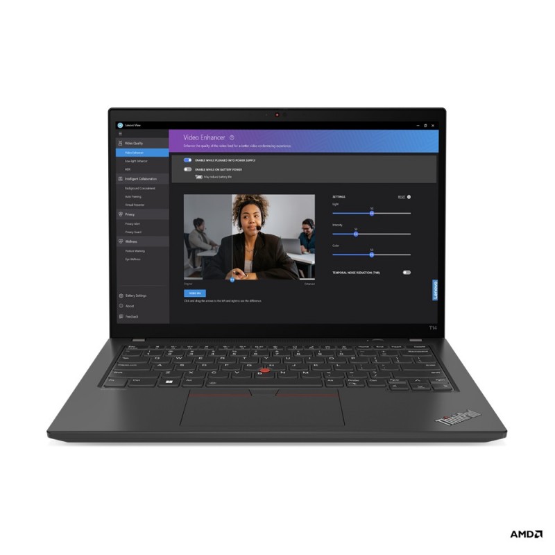 Lenovo ThinkPad T14 Gen 4 (AMD) Computer portatile 35,6 cm (14") WUXGA AMD Ryzen™ 7 PRO 7840U 16 GB LPDDR5x-SDRAM 512 GB SSD