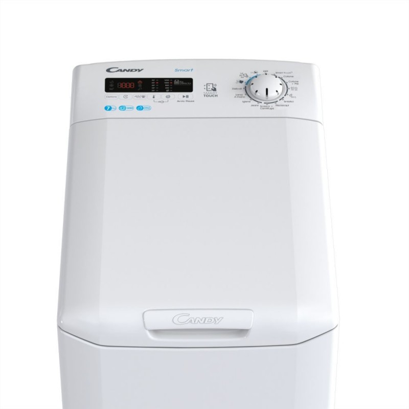 Candy Smart CST 272D3 1-11 lavatrice Caricamento dall'alto 7 kg 1200 Giri min Bianco