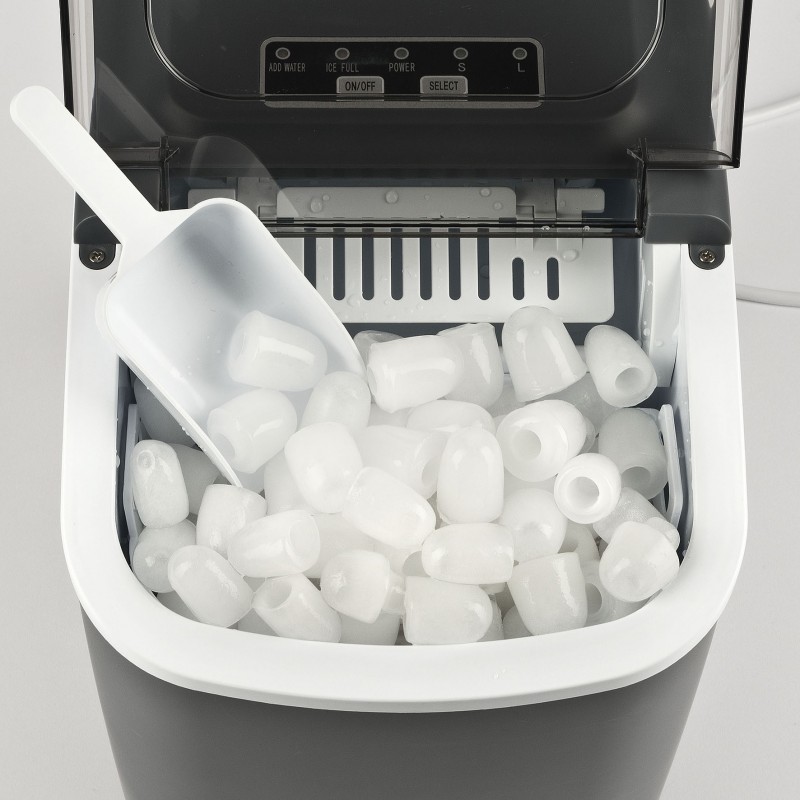 Girmi GH78 Machine à glaçon portable 12 kg 24h 100 W Gris, Transparent
