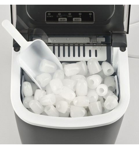 Girmi GH78 Machine à glaçon portable 12 kg 24h 100 W Gris, Transparent