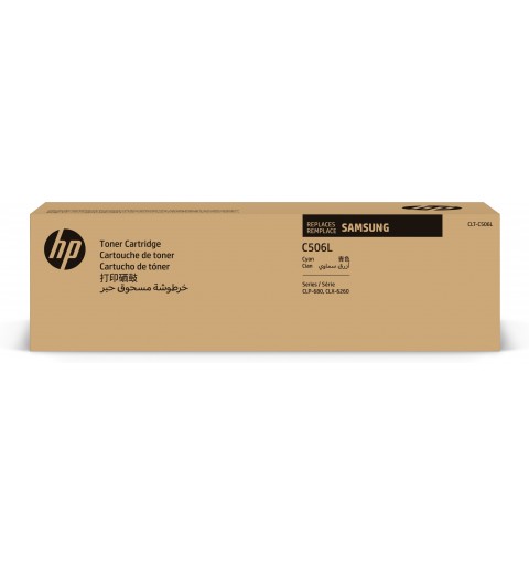 Samsung Cartucho de Tóner Original HP CLT-C506L cian de alta capacidad