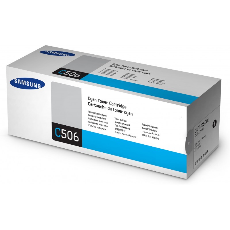 Samsung Cartucho de Tóner Original HP CLT-C506L cian de alta capacidad