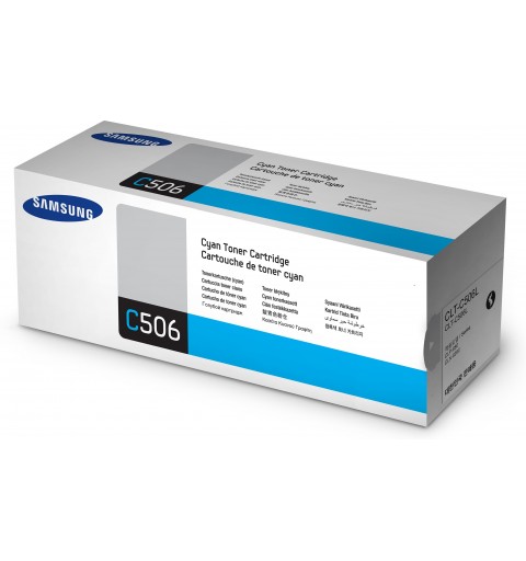 Samsung Cartucho de Tóner Original HP CLT-C506L cian de alta capacidad