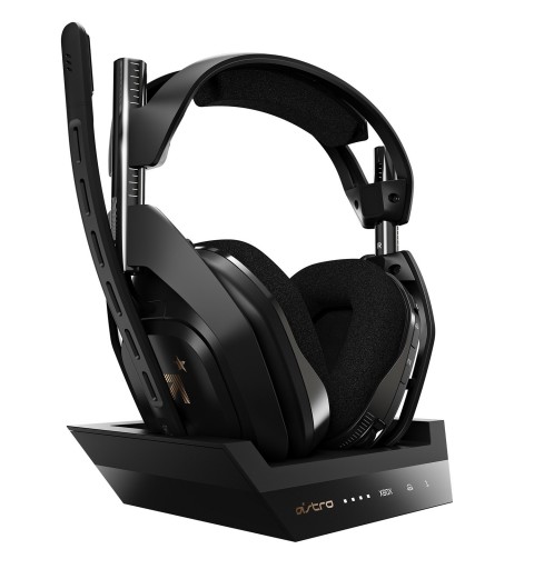 ASTRO Gaming A50 + Base Station Kopfhörer Kabellos Kopfband Schwarz, Gold