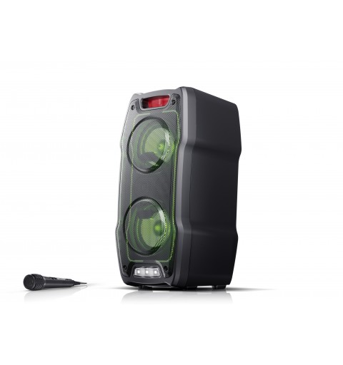 Sharp PS-929 180W Portable Party Speaker with TWS, Bluetooth, Aux & Microphone - Black
