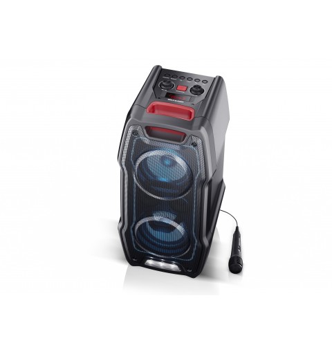 Sharp PS-929 180W Portable Party Speaker with TWS, Bluetooth, Aux & Microphone - Black