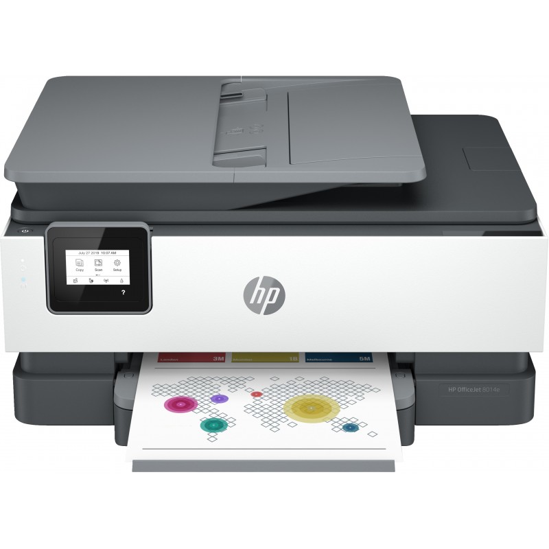 HP OfficeJet Stampante multifunzione HP 8014e, Colore, Stampante per Casa, Stampa, copia, scansione, HP+, idoneo per HP Instant