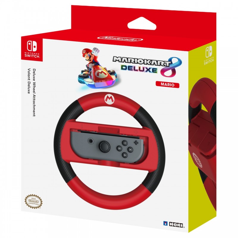 Hori Mario Kart 8 Deluxe Racing Wheel Mario, Nintendo Switch Volante da corsa