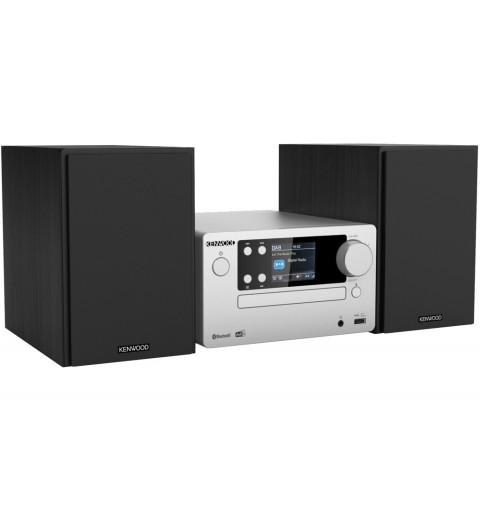 Kenwood Electronics M-725DAB-S set audio da casa Microsistema audio per la casa 50 W Nero, Argento