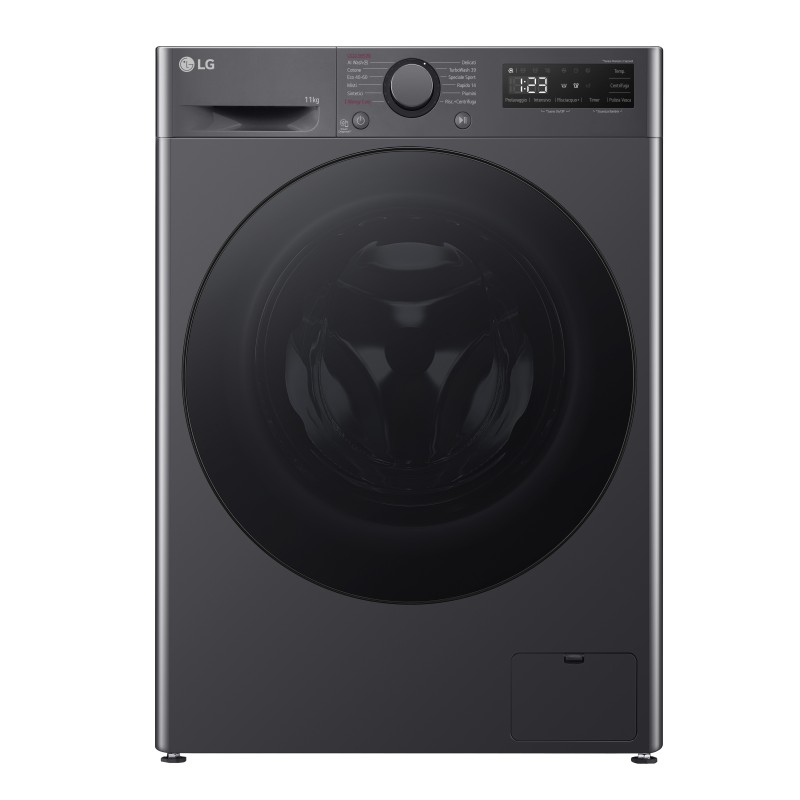LG F4R5011TSMB machine à laver Charge avant 11 kg 1400 tr min Noir