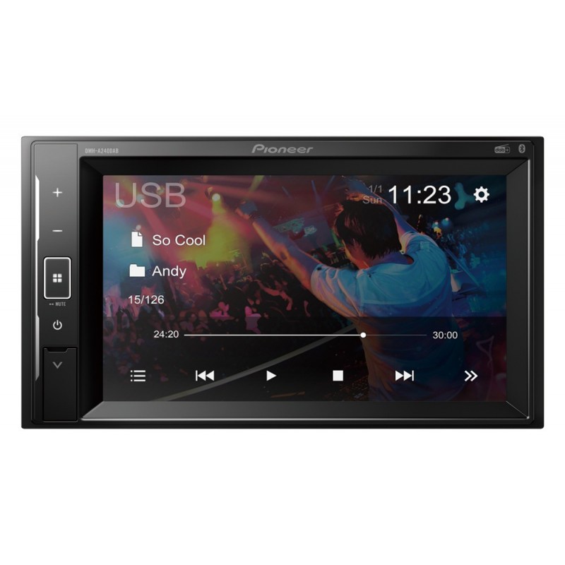 Pioneer DMH-A240DAB Nero 200 W Bluetooth