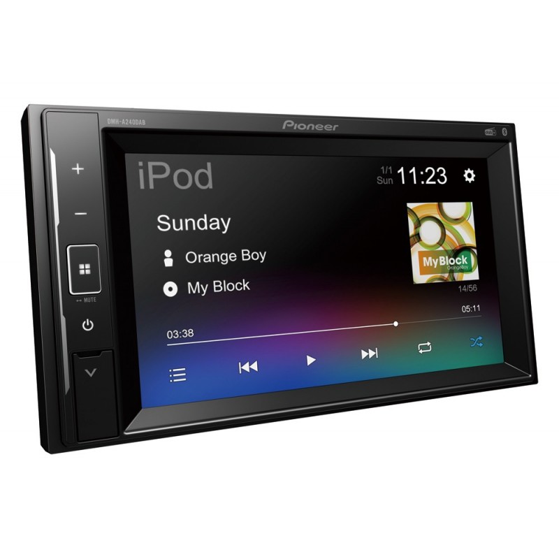 Pioneer DMH-A240DAB Noir 200 W Bluetooth